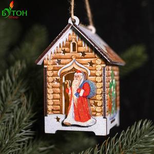 Новогодний фонарик «Сказочный домик» №2