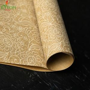 Бумага упаковочная крафт «Нежное кружево» 50х70 см