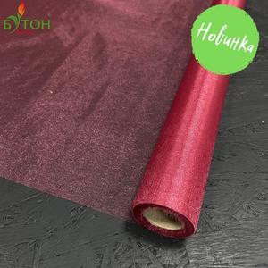 Органза Снег флористическая шир.70 см. Цвет: Вишня