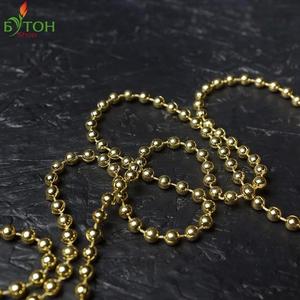 Бусины на нитке 6 мм. Цвет: Золото