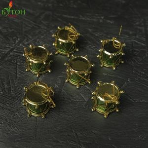 Барабанчик 2,5 см 4 шт Цвет: Зелёный