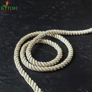 Шнур 5 мм. Цвет: Белое золото